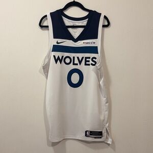 Nike Wolves White and Navy Jersey #0 Divincenzo Jersey